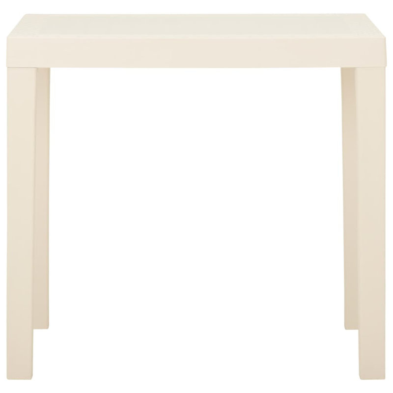 Ethean Rectangular Outdoor Dining Table , 79cm cm W 65cm cm D, White