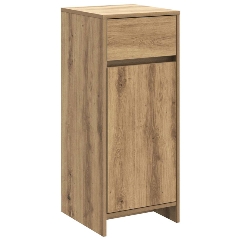 Engineered Wood Linen Cabinet, Artisan Oak