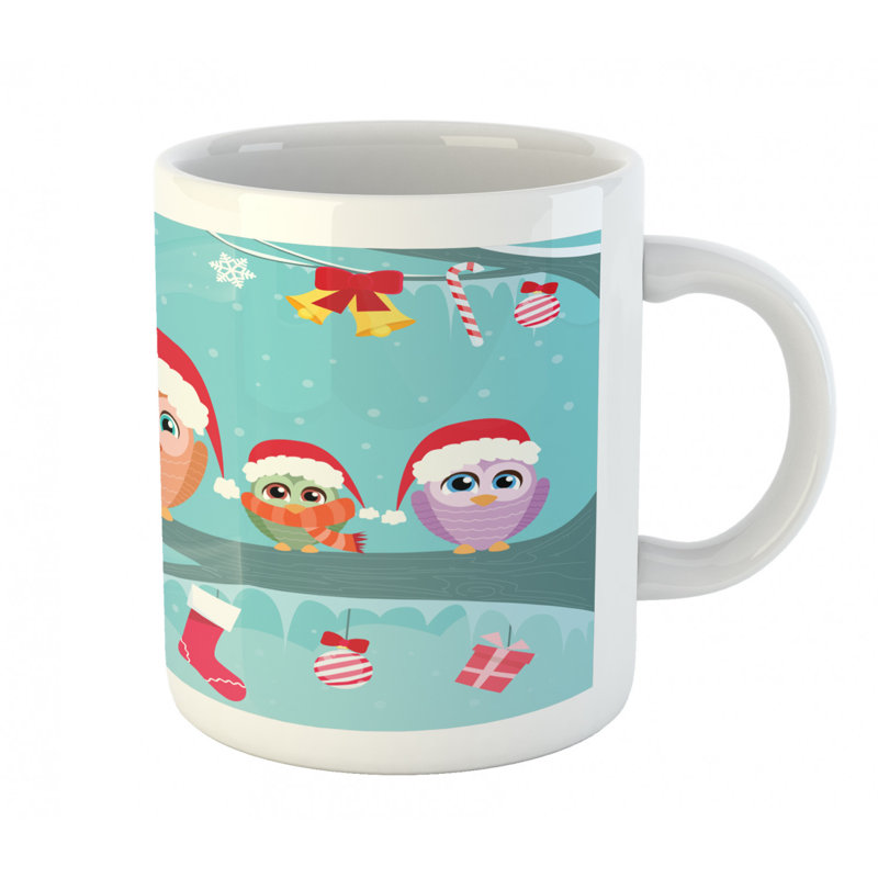 Grande tasse à café family hibou