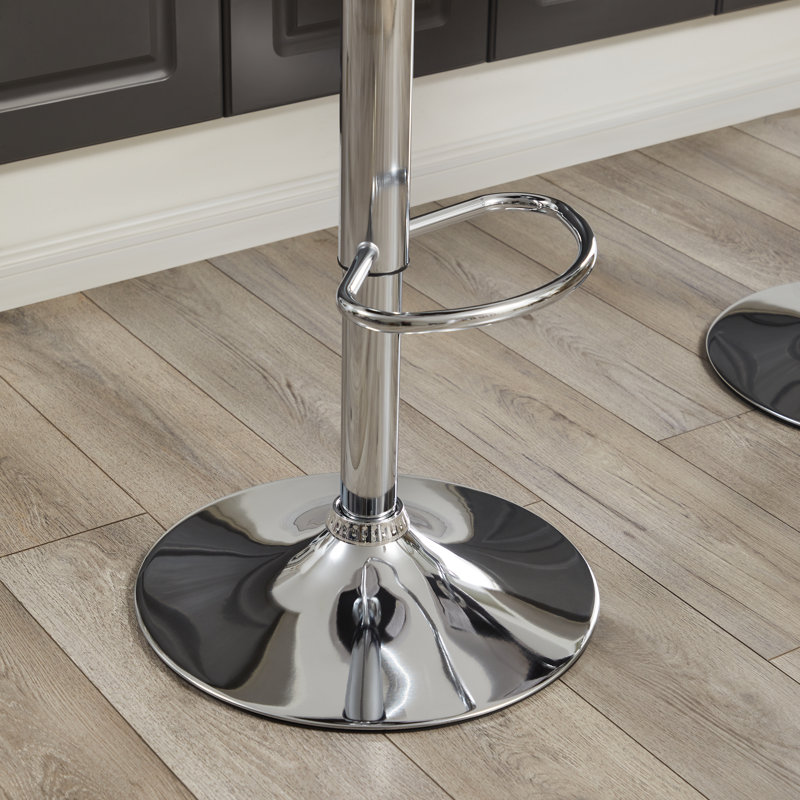 Akinori Swivel Adjustable Height Stool, Dark Gray
