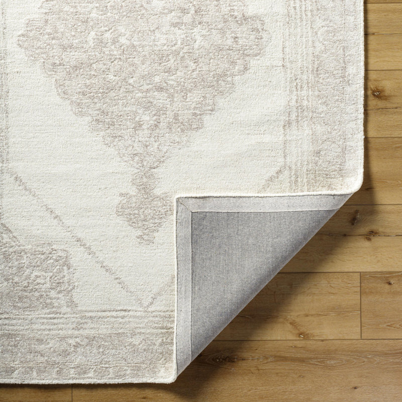 Buckholts Traditional Hand Tufted Area Rug, Rectangle 8' x 10'