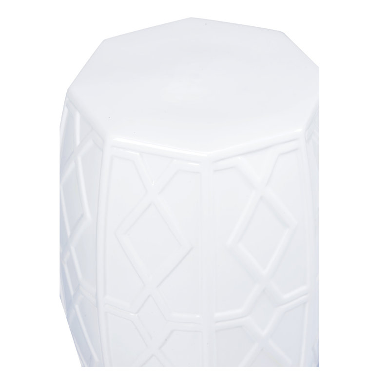 Andreu Garden Stool, White