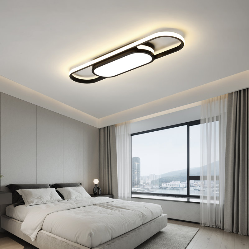 Muscato 1 - Light 27.5" LED Flush Mount, Black