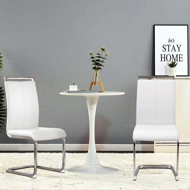Chaise d'appoint en polyuréthane, Argent argent, Blanc