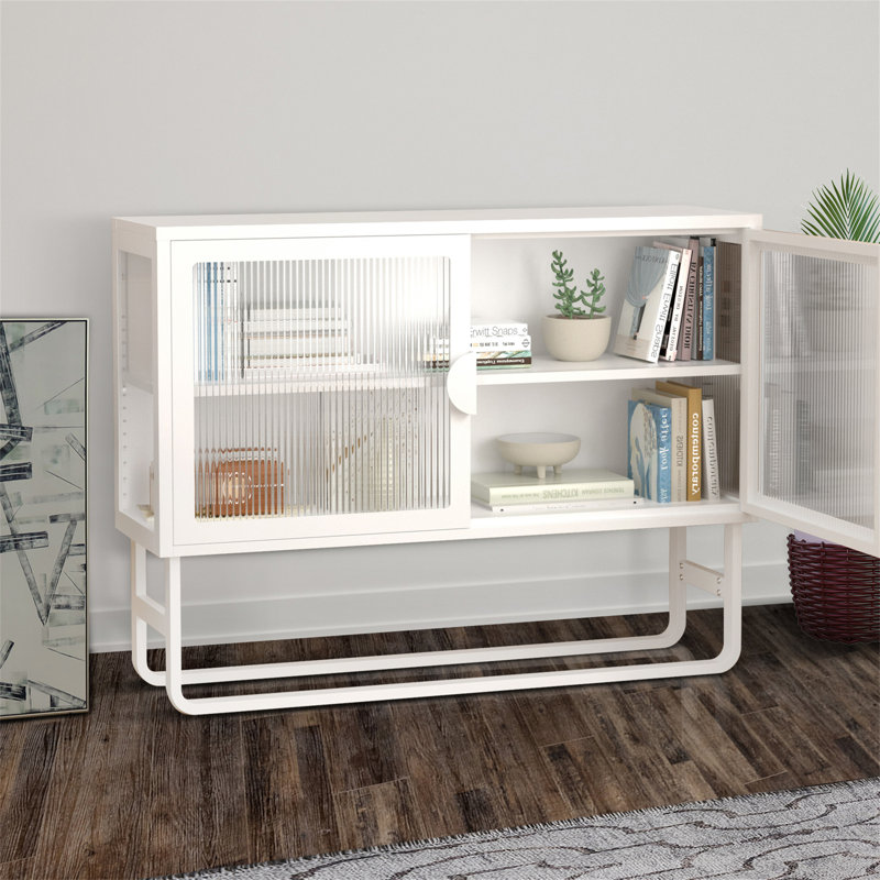 Buffet, armoire de rangement et buffet Rayma, Blanc