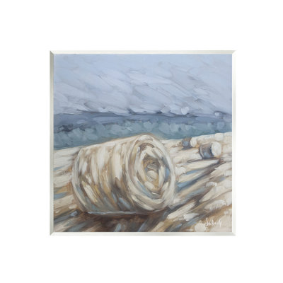 " Hay Bales Rural Farm Field " Acrylic Painting