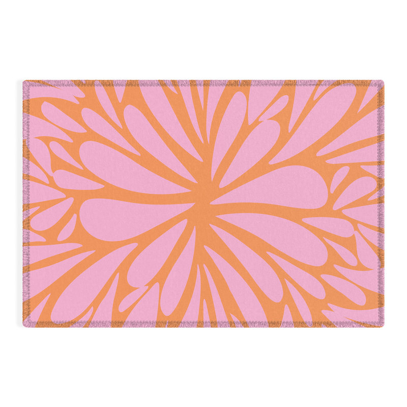 Tapis rectangulaire à envers antidérapant Maliyah, Rectangle 2 pi x 3 pi