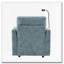 Chaise longue en chenille avec rangement-1153513376