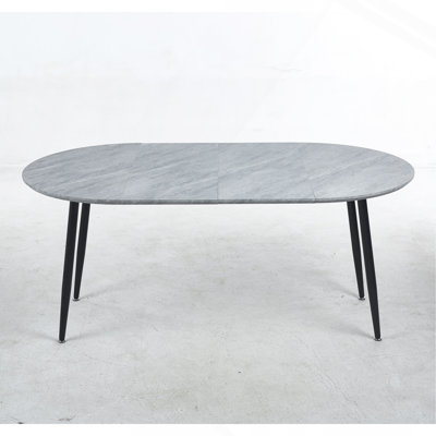 Extensible Table,Dinning Table,Metal Leg,100/140/180X100x75cm