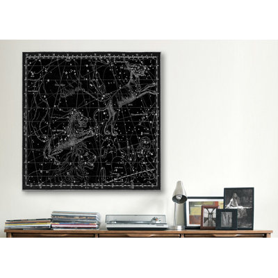 Cartes et graphiques «Atlas céleste - planche 5 (Lynx, lion mineur)» par Alexander Jamieson, impression sur toile