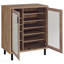Armoire de rangement pour chaussures à 2 portes en chêne naturel