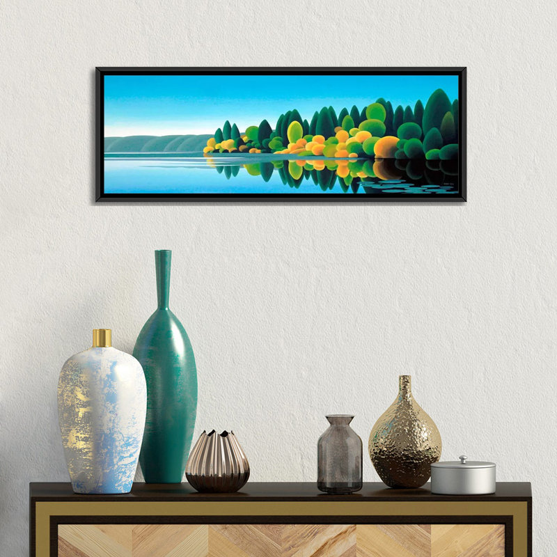 « prospect lake » par reproduction d’art sur toile Ron Parker, H 20 po x l 60 po x P 1,5 po, Toile avec cadre noir