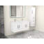 Meuble-lavabo mural double 47 po avec plateau en acrylique Boyu-1101821218