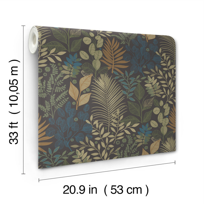 Papier peint Botanicals Forest, Gris