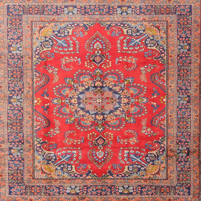 Tapis décoratif rouge jaydn oriental