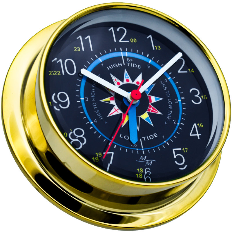 Metal Wall Clock, Gold