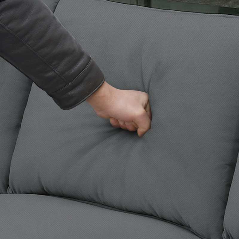 Sectional Sofa Couches, 7 Seats Modular Sectional Sofa With Ottoman L Shape Fabric Sofa Corner Couch Set With 3 Pillows