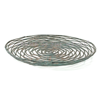 Assiette à patine ronde 12 po