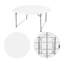 Table ronde pliante robuste en plastique pour repas de banquet de 5 pi 60 po pour la fête