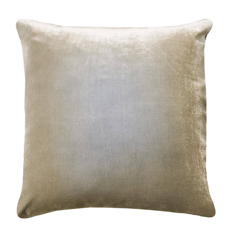 Square Pillow Cover & Insert, Nickel, Square 18"