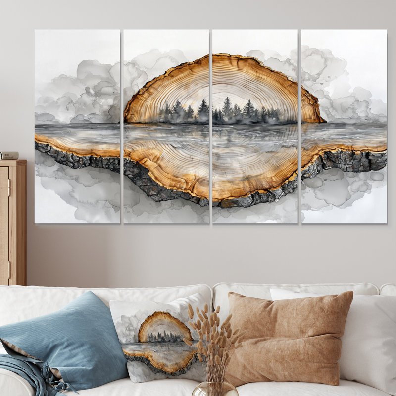 Mulroney - Art mural - Ensemble d'art mural, 4, H 28 po x l 48 po