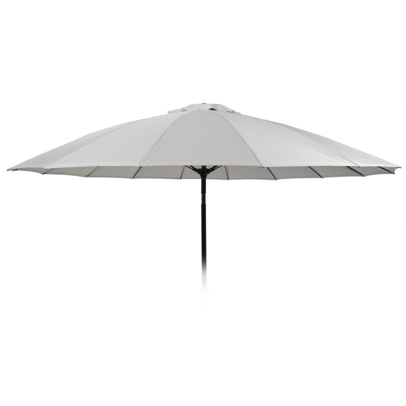 Hanna 270cm Tilt Market Parasol, Light Grey
