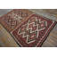 Antique Navajo Small Scatter Size Wool Grey Color Native American Flatweave Rug