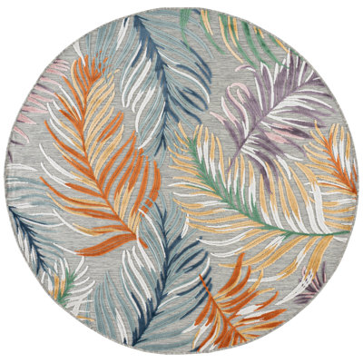Tapis Cabana 445 à motif floral pour intérieur/extérieur