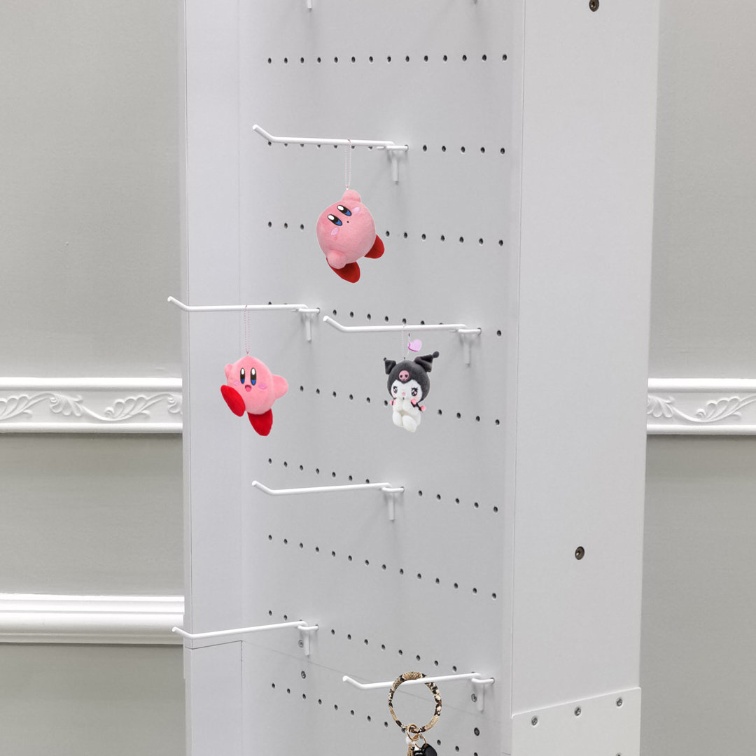 Huffine 6" Peg Hook Pegboard Hook Pegwall Hook Wire Slatwall Hook Metal Peg Hook Metal Gridwall Hook (Set of 10) Rebrilliant