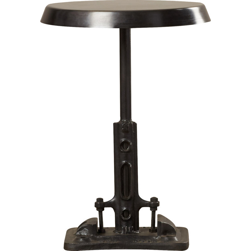 Roscoe Round Metal 14"W Side Table