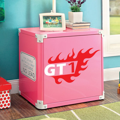 Arianna Steel Nightstand by Zoomie Kids
