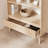 3 Tier Bookcase With Grooved Wooden Storage Drawer (2 Pcs)