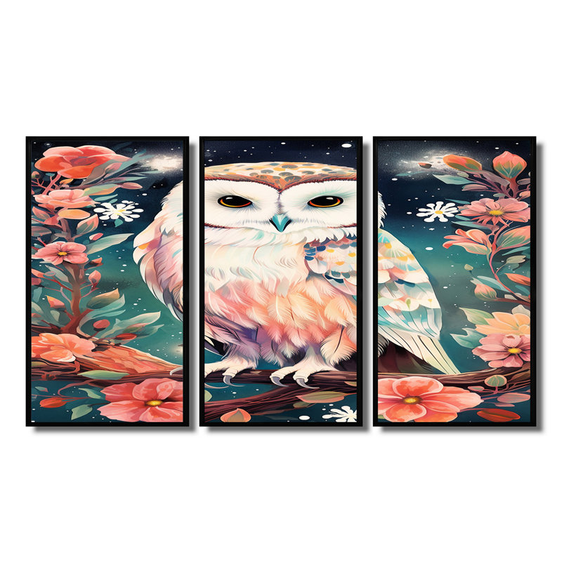 Ensemble de décorations murales Dahill, Cadre flottant noir, H 40 po x l 60 po x P 1 po