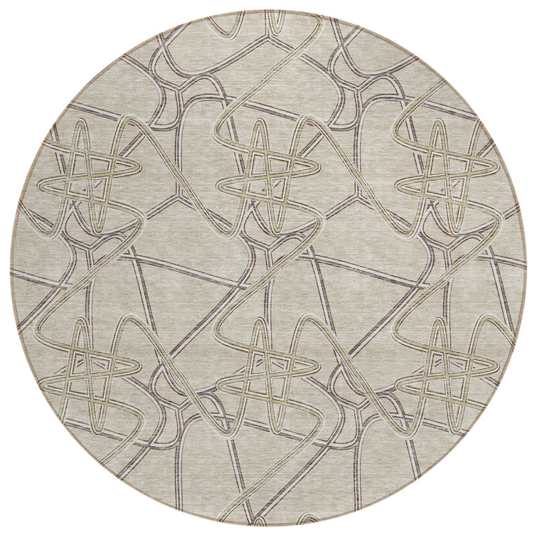 Aleg Area Rug with Non-Slip Backing