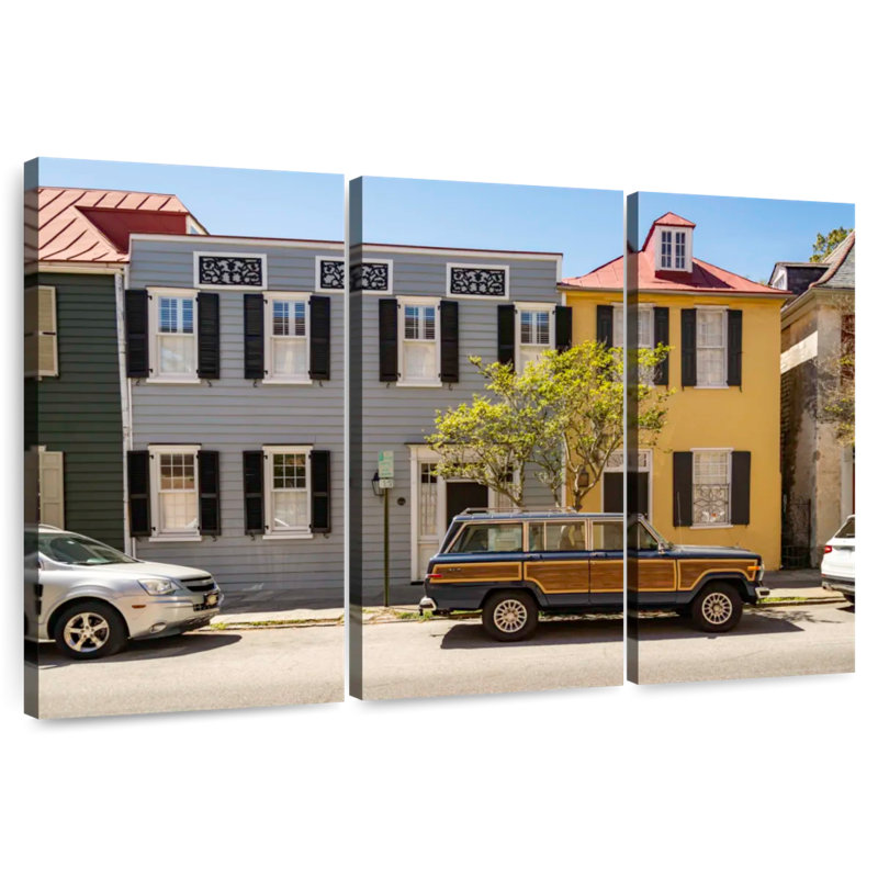 Rorry Houses In Charleston, 32" H x 50" W