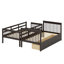 Lit superposé avec trois tiroirs pour la chambre à coucher-594155653