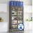 65" Kitchen Pantry Storage Cabinet, 5 Tier Metal Display Storage Cabinet with Transparent Door, Adjustable Shelves & Wheels, Food Pantries Cabinets, for Kitchen, Living Room and Dining Room, Gray