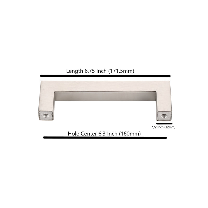 6 3/8" Center Bar Pull Multipack, Brushed Nickel