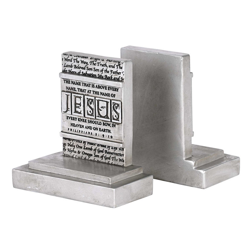Vadie Bookends Names Of Jesus Resin