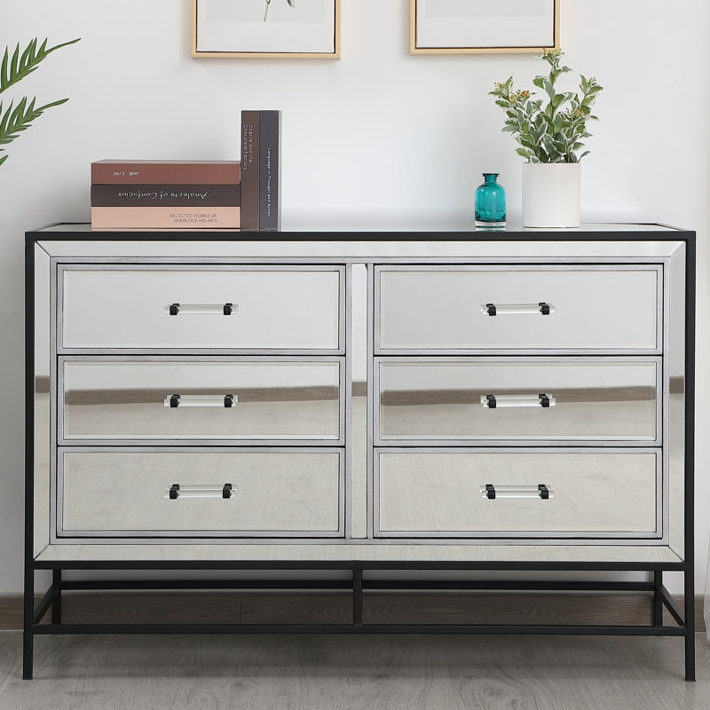 Commode d'appoint 6 tiroirs Cassie