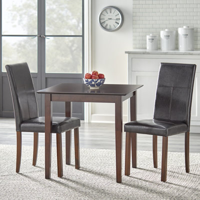 Bettega 3 - Piece Rubberwood Dining Set
