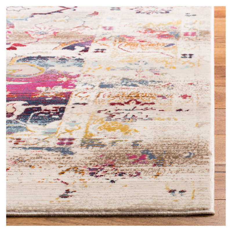 Wayne Performance Oriental Rug, Square 6'7"