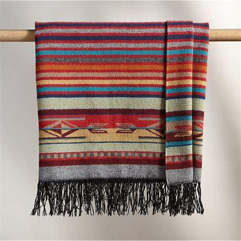Pendleton Chimayo Garnet Fringed Throw
