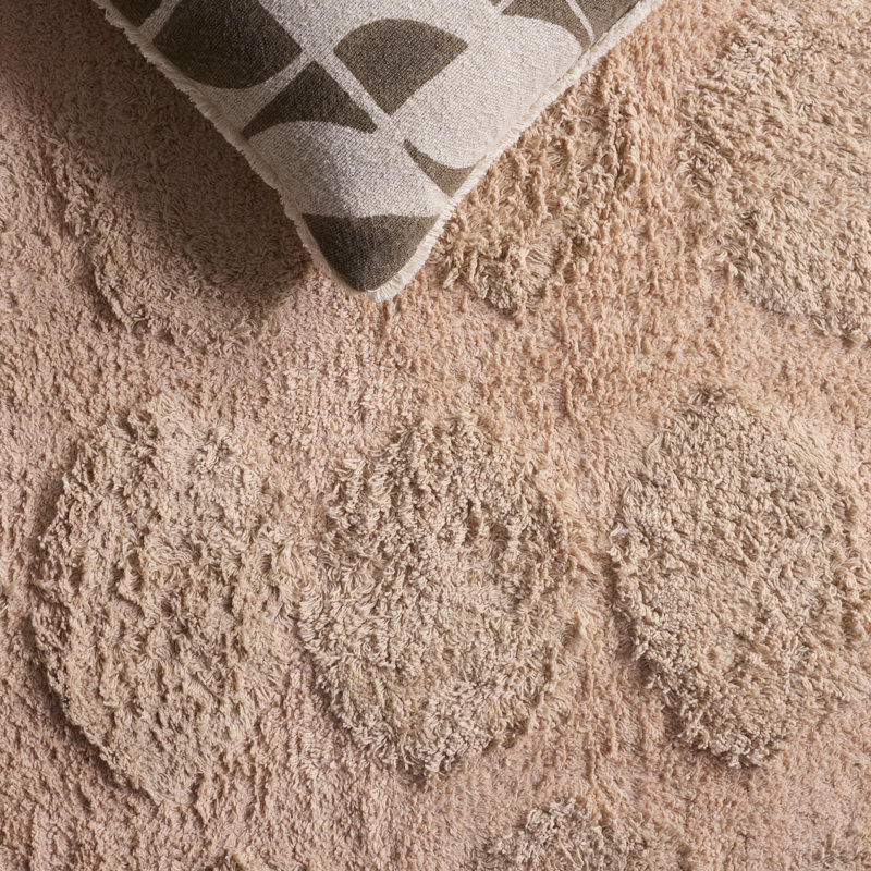 Easy Care 227 Hand Tufted Recycled Cotton Machine Washable Geometric Shapes Indoor Use Only Rug, Rectangle 8' x 10'