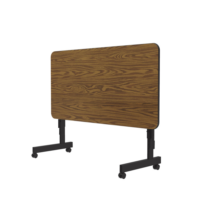 Table à plateau rabattable avec fusible thermique, H 31 po x l 48 po x P 24 po, Brun