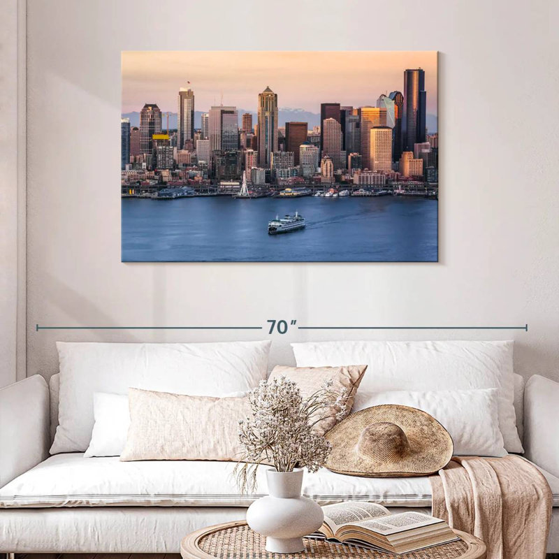 View Of Seattle, 30" H x 45" W
