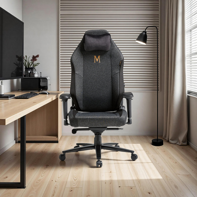 Fauteuil de jeu de course inclinable, réglable et ergonomique, très grand, H 54,7 po x l 29,1 po x P 29,1 po