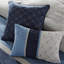 Couette King en microfibre bleu marine avec 2 taies d'oreiller et 3 oreillers faciles à nettoyer.