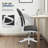 Computer Desk & Chair Set, Mid Back Mesh Chair And Laptop Table With Storage Bag For Home Office-1222216530