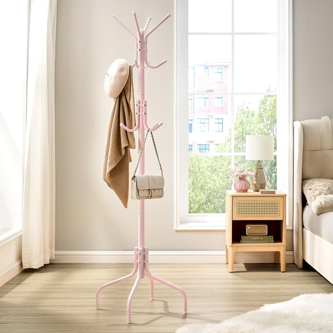 Steel Freestanding 12 - Hook Coat Rack